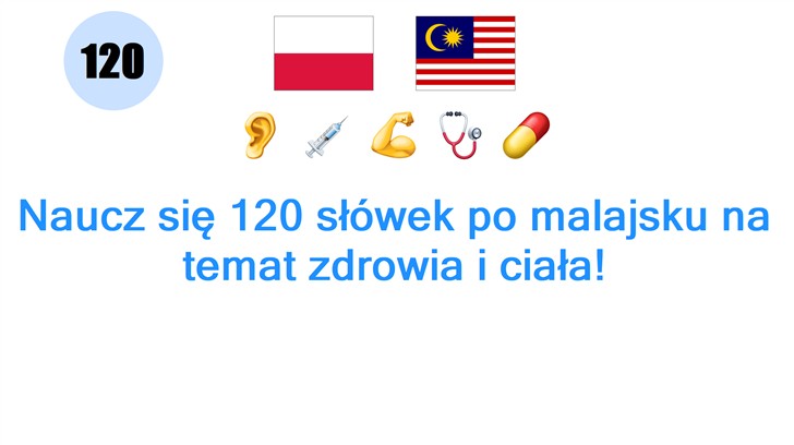 Naucz się 120 słówek po malajsku na temat zdrowia i ciała!